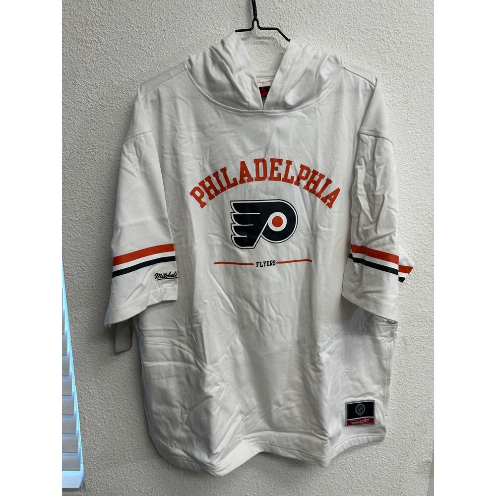 Philadelphia Flyers Mitchell & Ness Graphic SS Hood Tee Heavyweight Size L